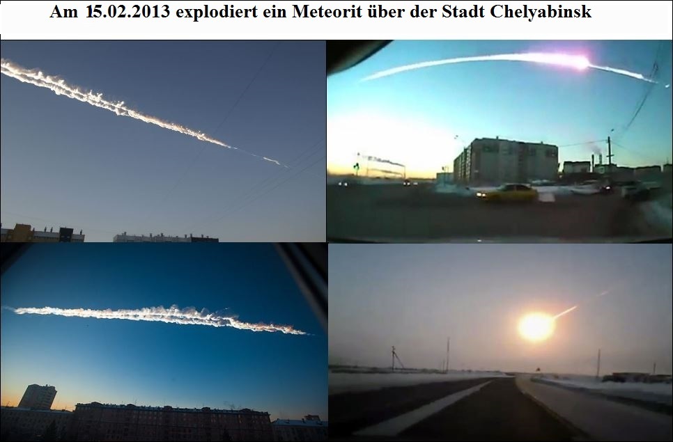 Meteoriten Explosion über Chelyabinsk am 05.02.2013